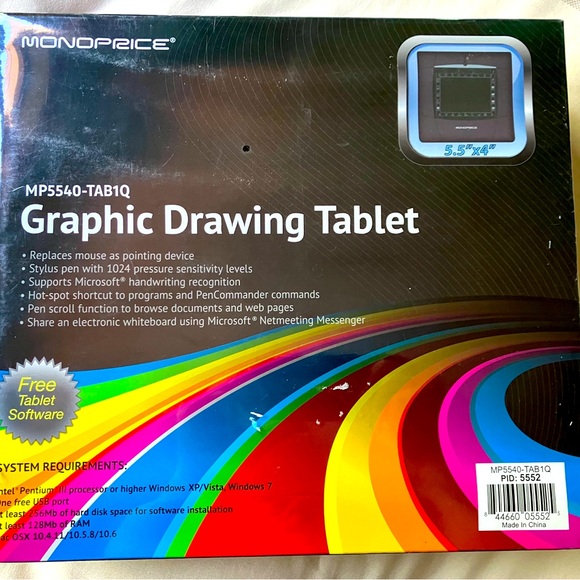 Monoprice Graphic Drawing Tablet 5.5 X 4 - Picture 1 of 4